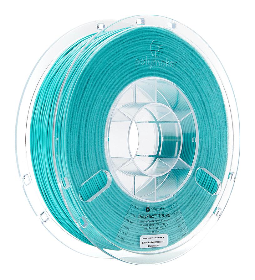 Polymaker Pd02010 3D Printer Filament, 2.85mm, Tpu, Teal