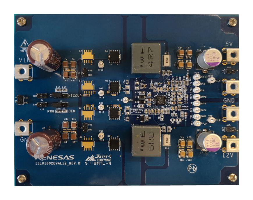 Renesas Isl81802Eval2Z Eval Board, Synchronous Buck Controller