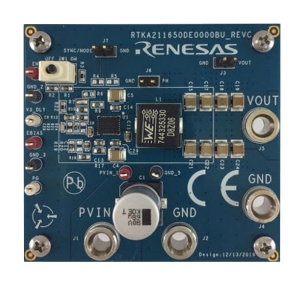 Renesas Rtka211650De0000Bu Eval Board, Synchronous Buck Regulator