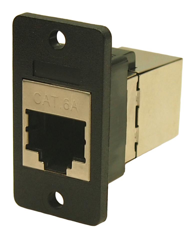 Cliff Electronic Components Cp30625Sx1 Adaptr, Rj45 Jack-Jack, 6P4C, Cat6A