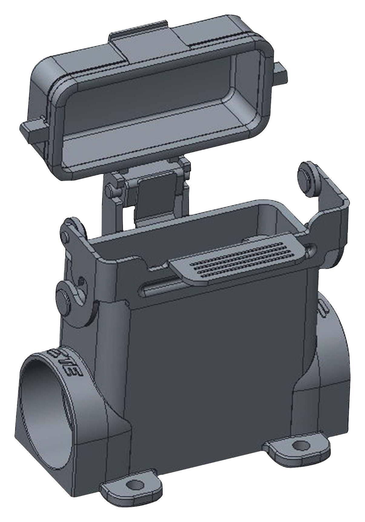 Te Connectivity T1629101125-000 Heavy Duty Conn, 1 Lever, Size H10A