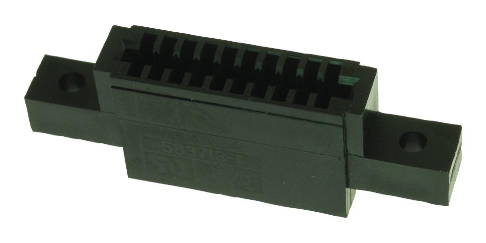 Amp Connectors / Te Connectivity 583718-1 Card Edge Conn, Dual Side, 20Pos, Crimp