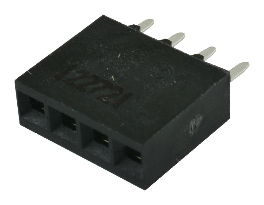 Amp Connectors / Te Connectivity 5-534237-2 Conn, Rcpt, 4Pos, 1Row, 2.54mm