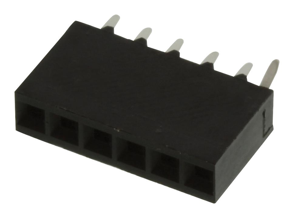 Amp Connectors / Te Connectivity 5-534237-4 Conn, Rcpt, 6Pos, 1Row, 2.54mm