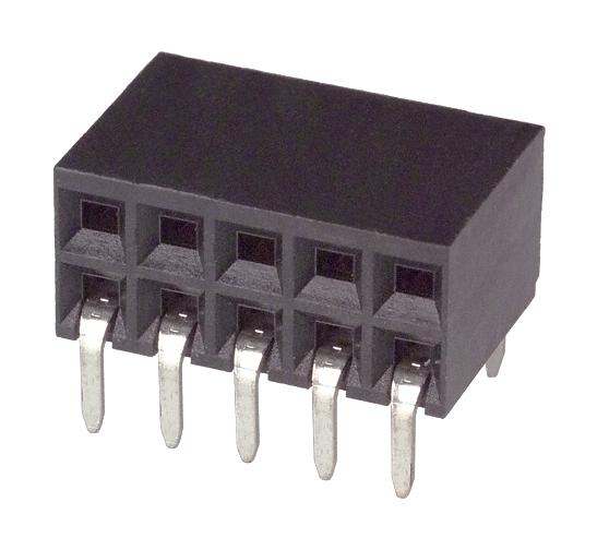 Amp Connectors / Te Connectivity 6-5535512-4 Conn, R/a Rcpt, 10Pos, 2Row, 2.54mm