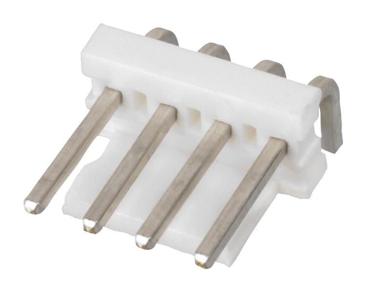 Amp Connectors / Te Connectivity 640387-4 Conn, R/a Header, 4Pos, 1Row, 3.96mm