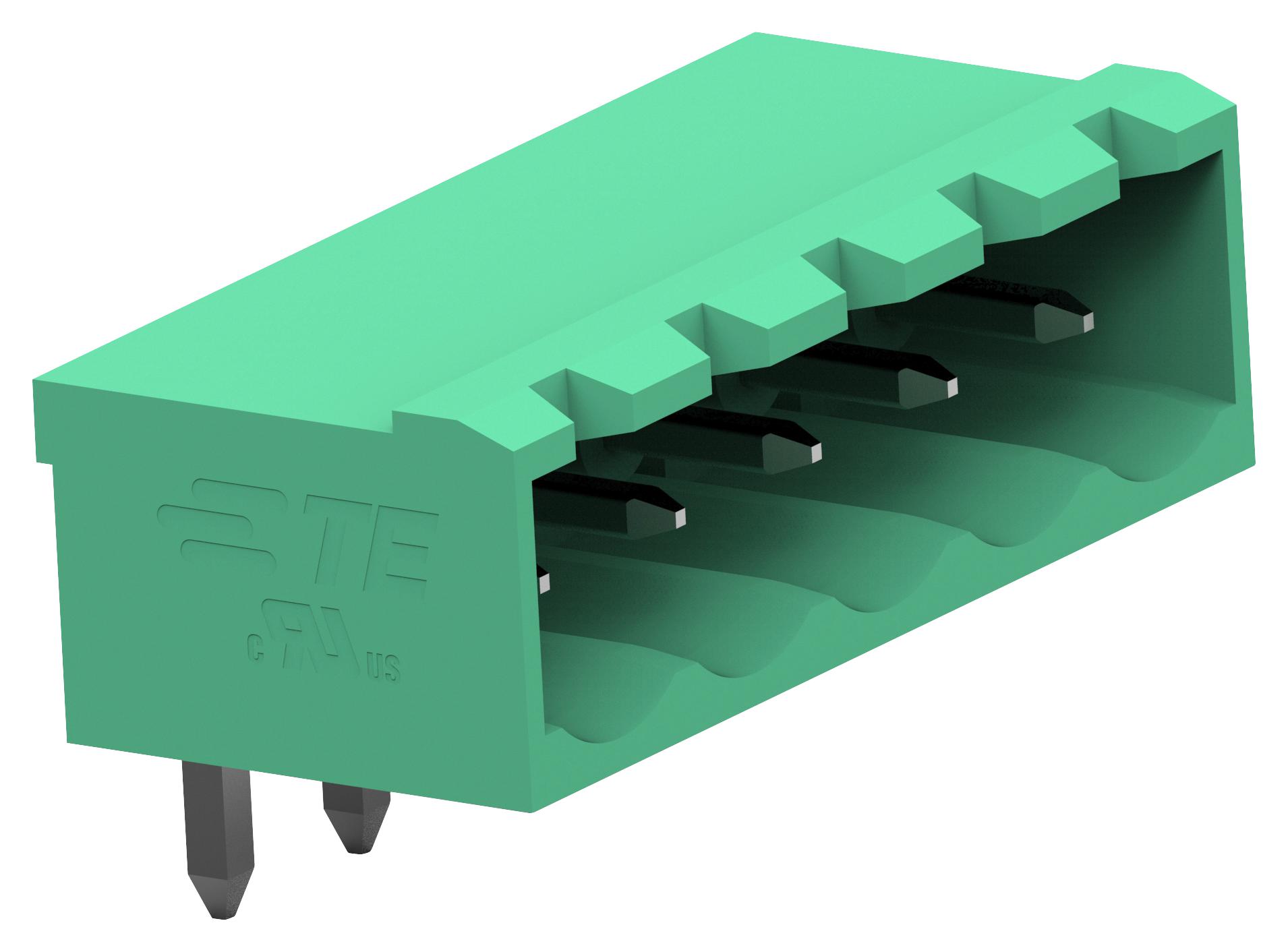 Te Connectivity 2350513-2 Terminal Block, R/a Header, 2Way, Th