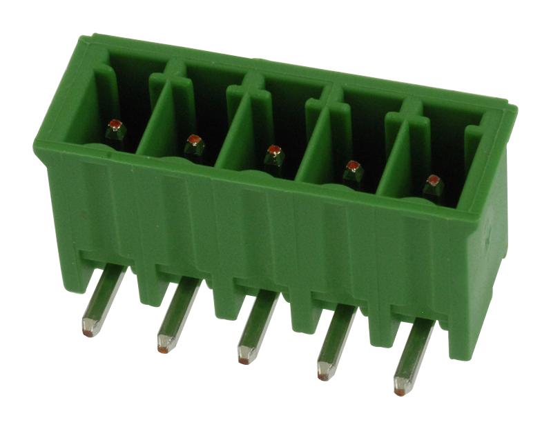 Buchanan / Te Connectivity 284512-5 Terminal Block, R/a Header, 5Way, Th