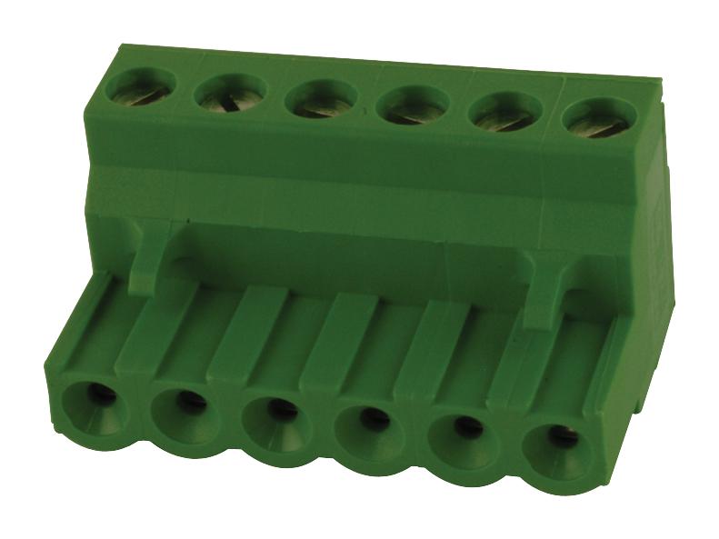 Buchanan / Te Connectivity 796640-6 Terminal Block, Pluggable, 6Way, 15A