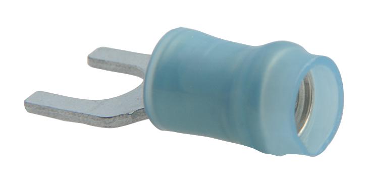 Amp Connectors / Te Connectivity 321233 Crimp Terminal, Fork, #8, 14Awg, Blue