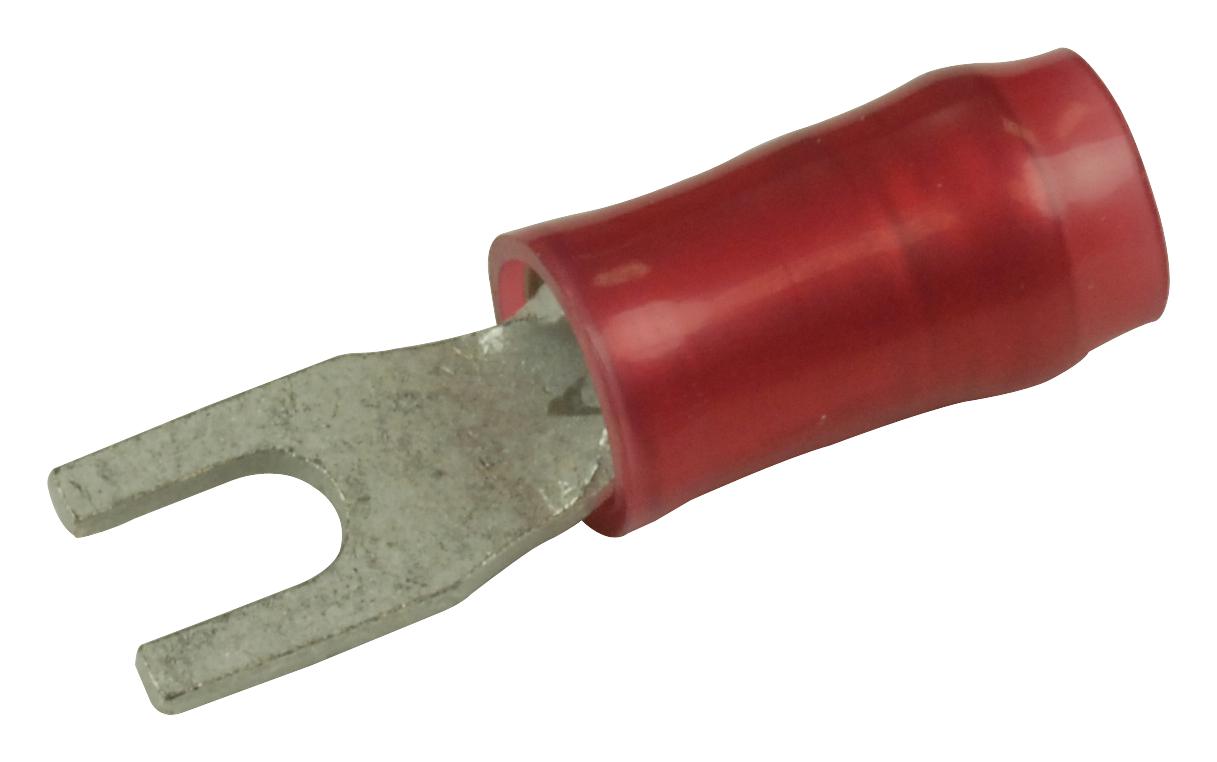 Amp Connectors / Te Connectivity 328394 Crimp Terminal, Fork, #2, 16Awg, Red