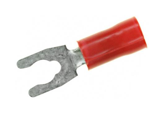 Amp Connectors / Te Connectivity 52930 Crimp Terminal, Fork, #8, 16Awg, Red