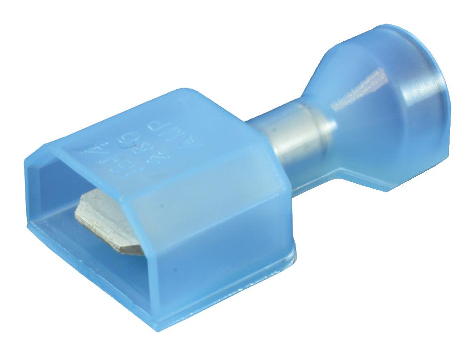 Amp Connectors / Te Connectivity 3-521191-2 Male Disconnect, 6.35mm, 16-14Awg, Blue