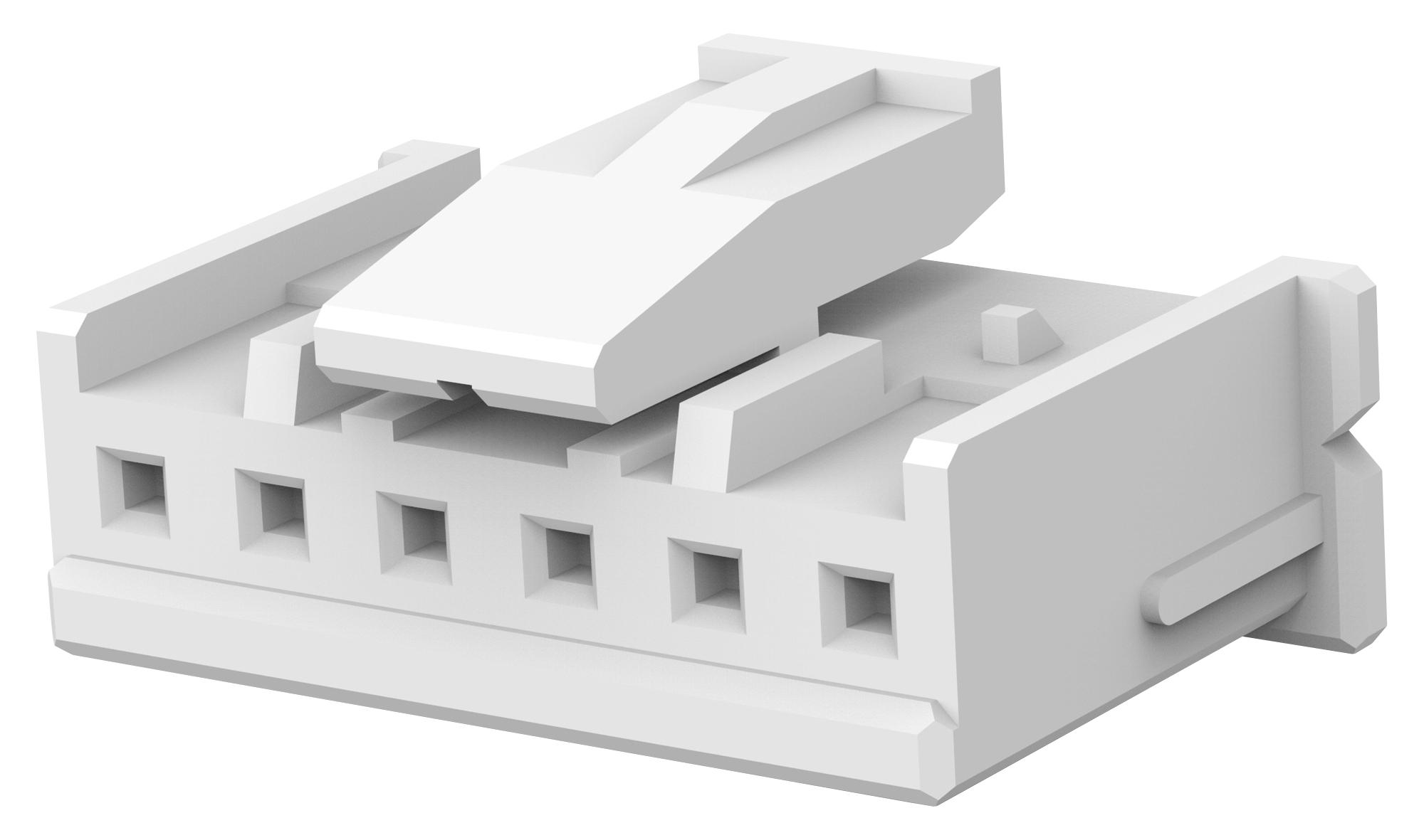 Te Connectivity 1744417-6 Connector Housing, Rcpt, 6Pos, 2.5mm