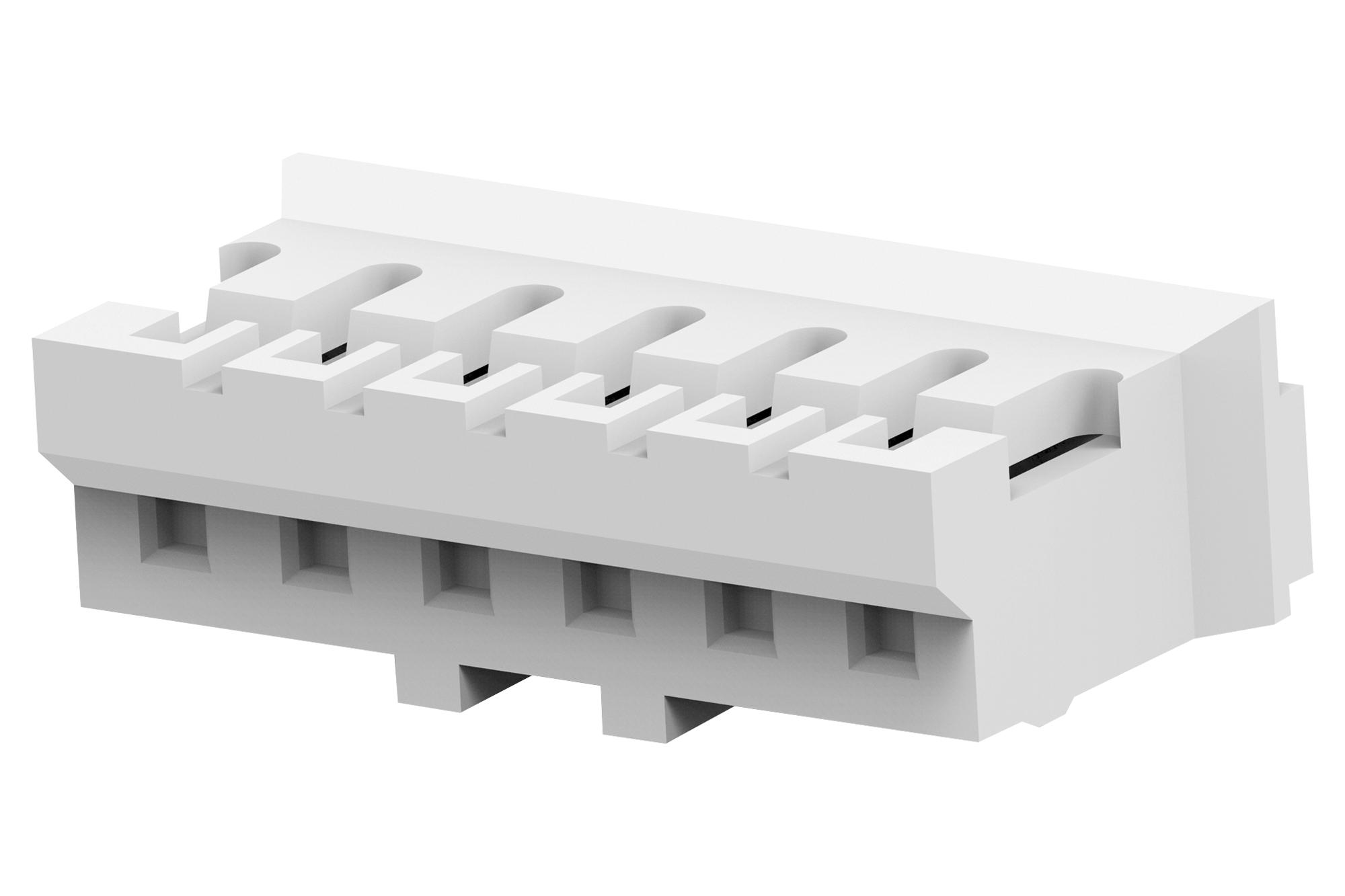 Amp Connectors / Te Connectivity 440129-6 Connector Housing, Rcpt, 6Pos, 2mm