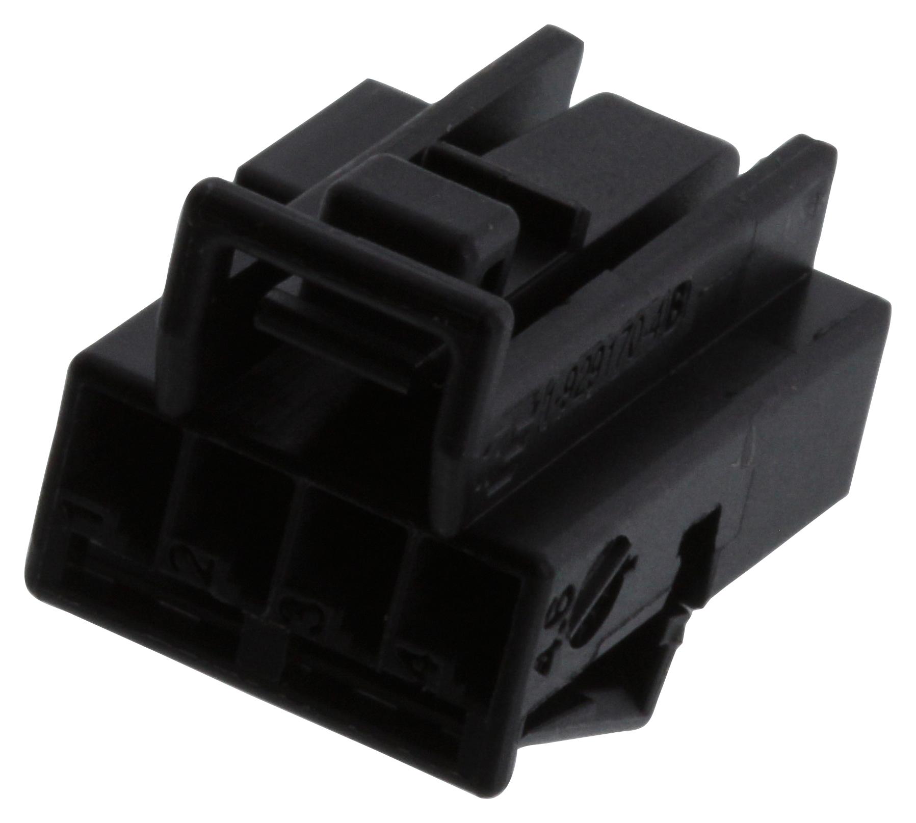 Te Connectivity 1-929170-4 Automotive Housing, Rcpt, 4Pos, Black