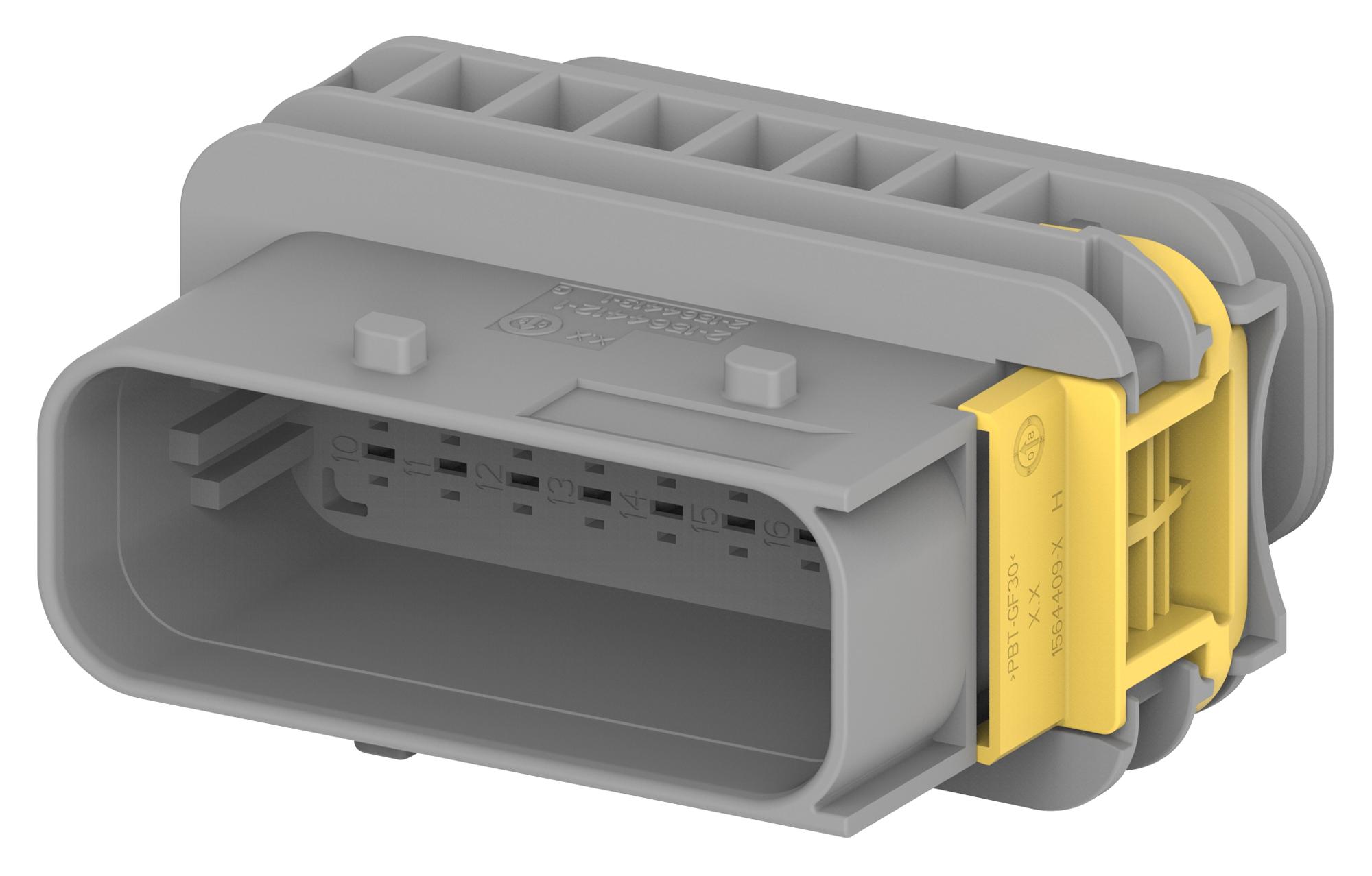 Te Connectivity 2-1564412-1 Automotive Housing, Plug, 18Pos, Grey