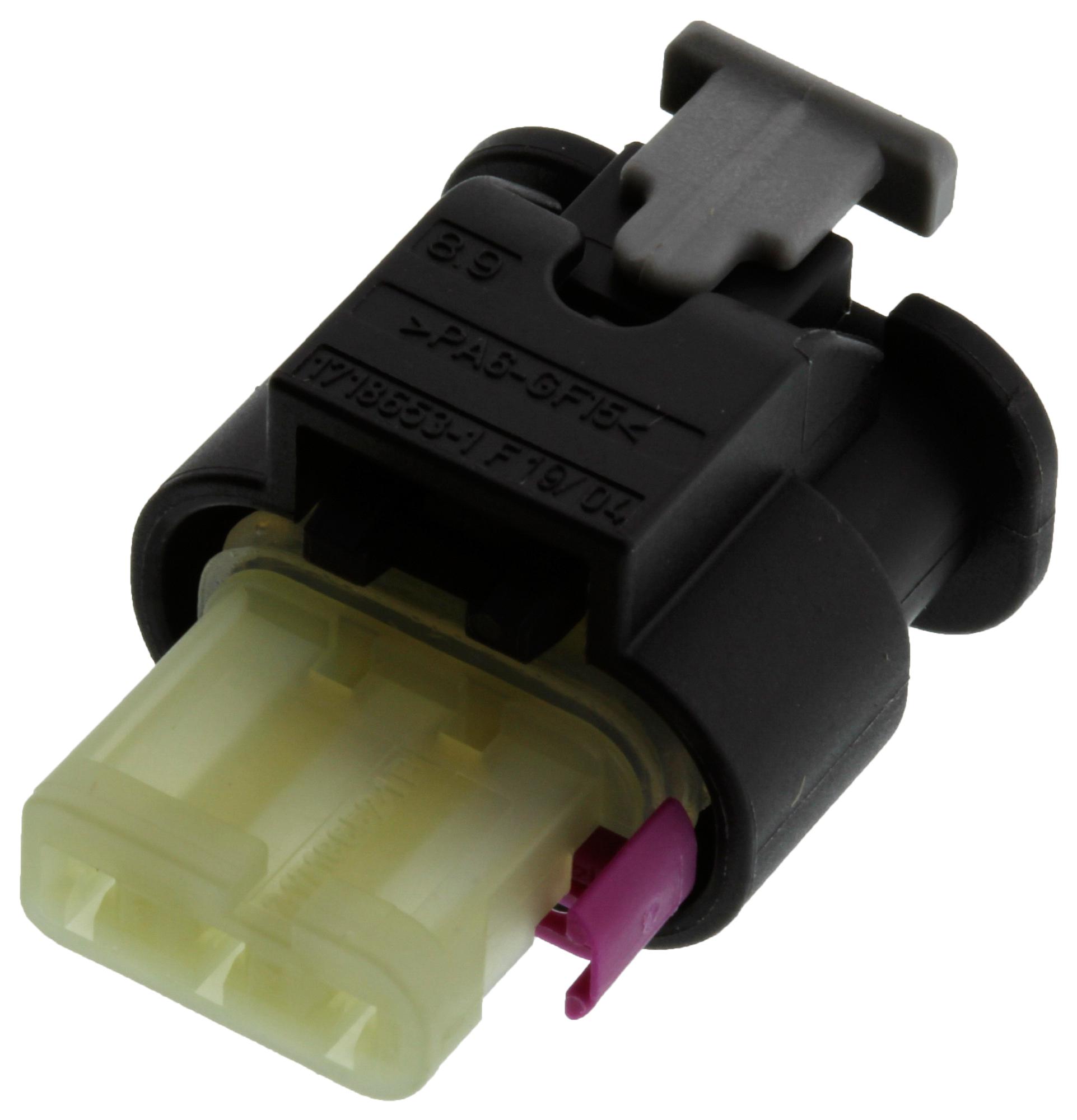 Te Connectivity 2-1718644-1 Automotive Housing, Rcpt, 3Pos, Black