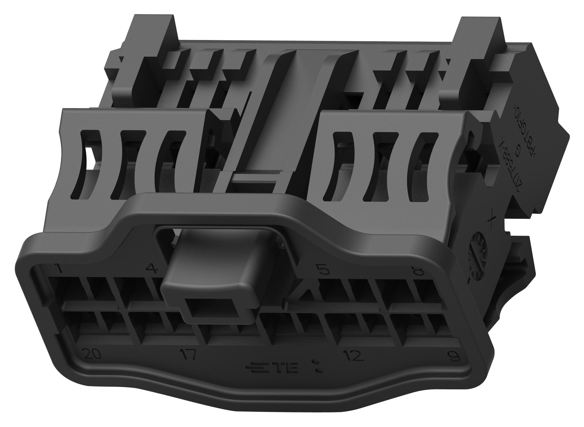 Te Connectivity 2177588-1 Automotive Housing, Plug, 20Pos, Black