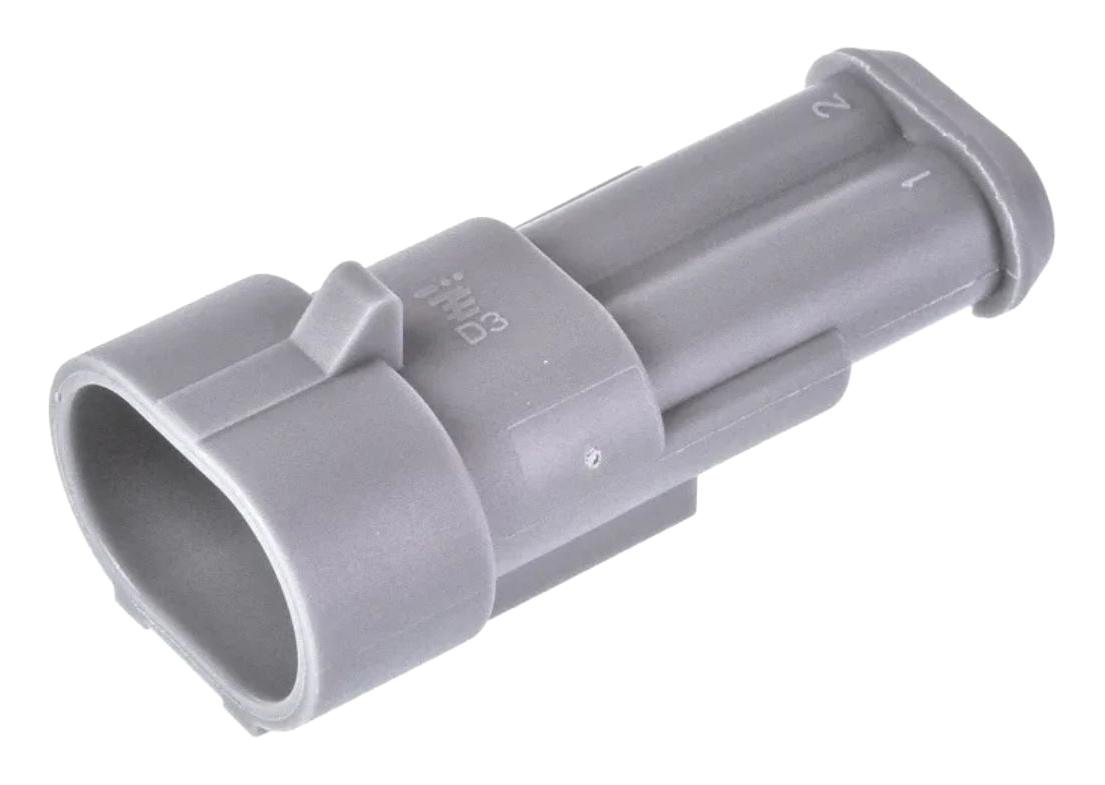 Amp Connectors / Te Connectivity 282104-2 Automotive Housing, Rcpt, 2Pos, Grey