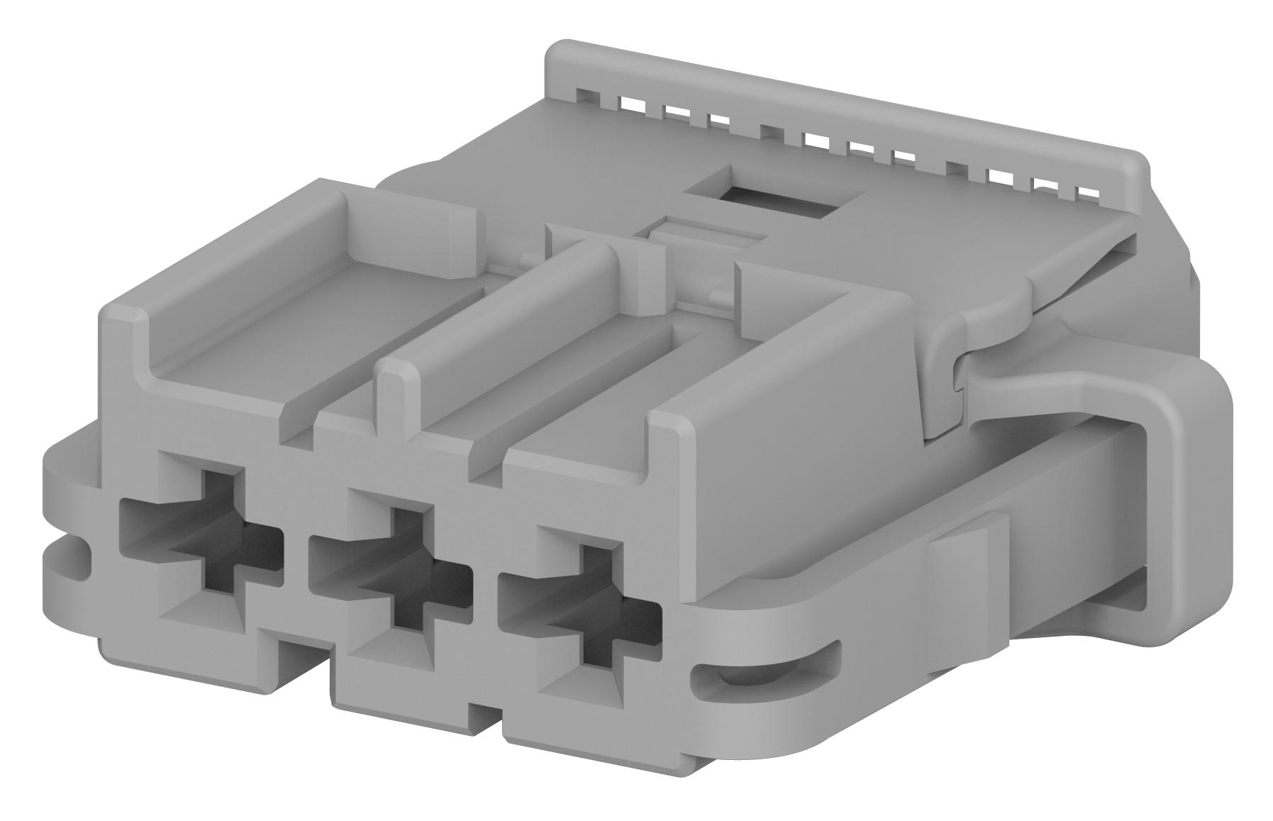 Amp Connectors / Te Connectivity 2-968976-9 Automotive Housing, Rcpt, 3Pos, Grey