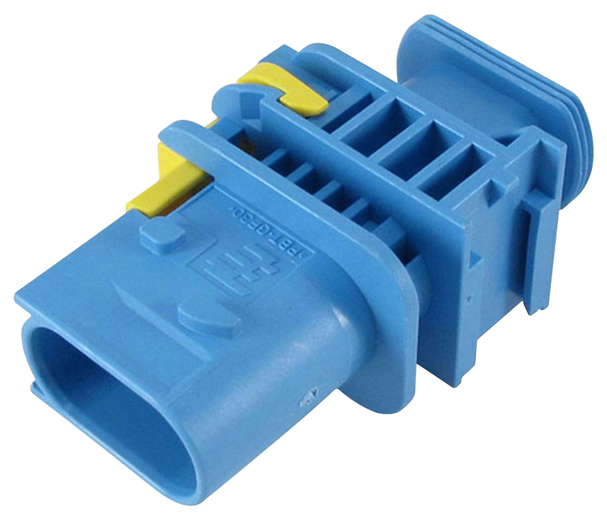 Te Connectivity 4-1670730-1 Automotive Housing, Plug, 3Pos, Blue