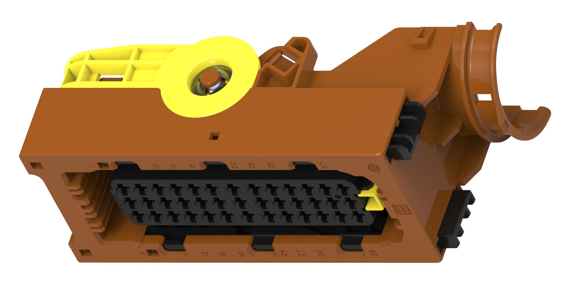 Te Connectivity 6-1718321-3 Automotive Housing, Rcpt, 39Pos, Brown