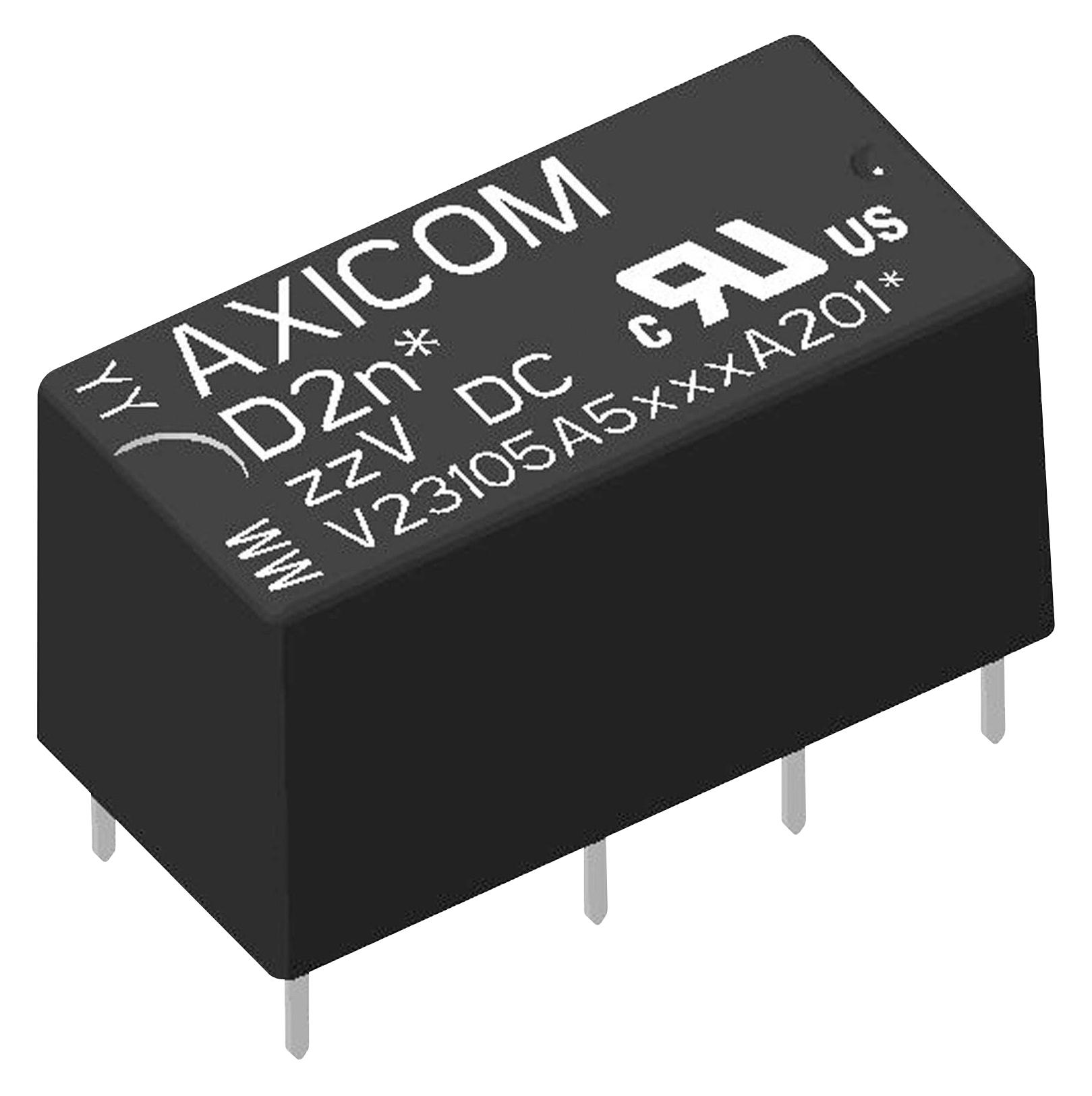 Axicom / Te Connectivity V23105A5006A201 Signal Relay, Dpdt, 9Vdc, 3A, Tht