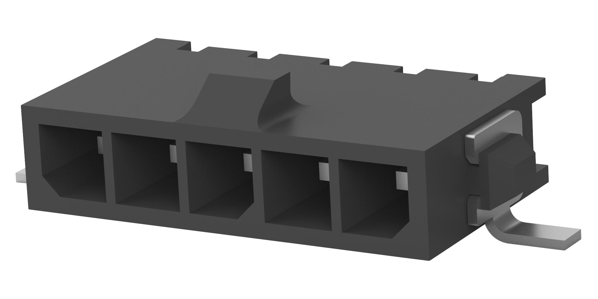 Amp Connectors / Te Connectivity 2-1445057-5 Conn, R/a Header, 5Pos, 1Row, 3mm