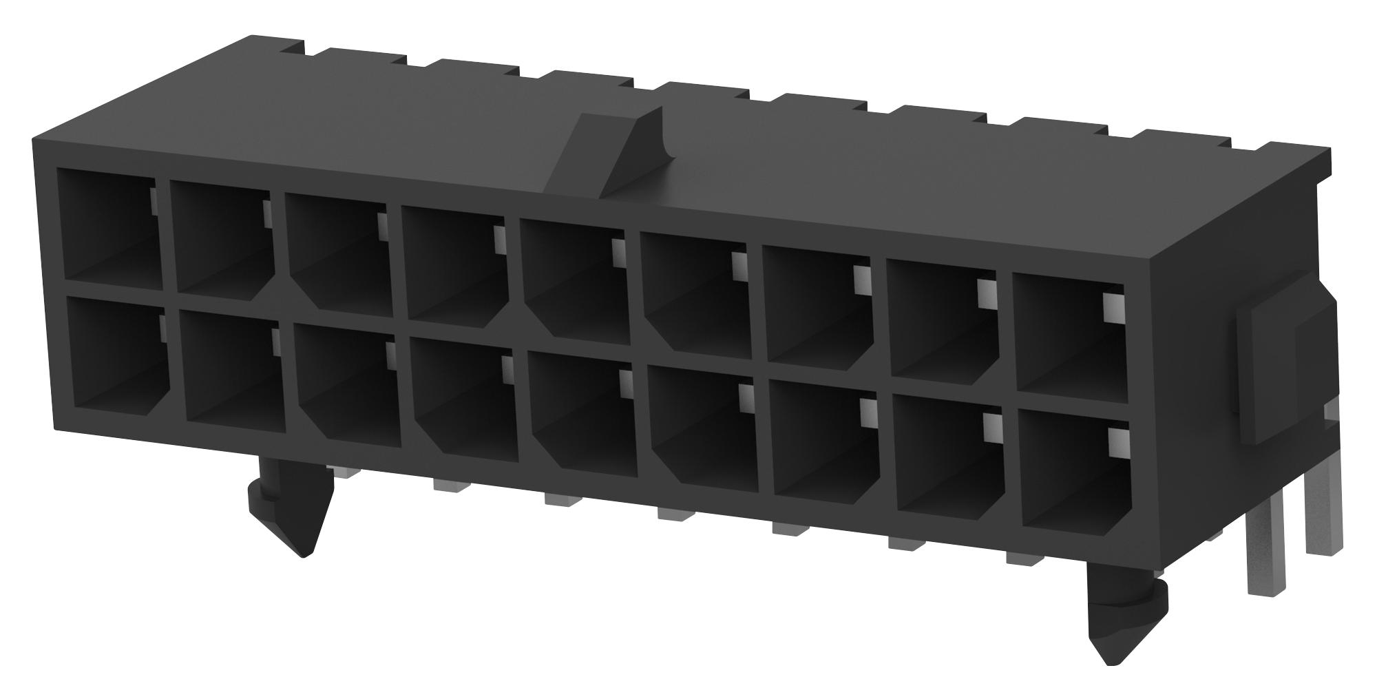 Amp Connectors / Te Connectivity 4-794618-8 Conn, R/a Header, 18Pos, 2Row, 3mm