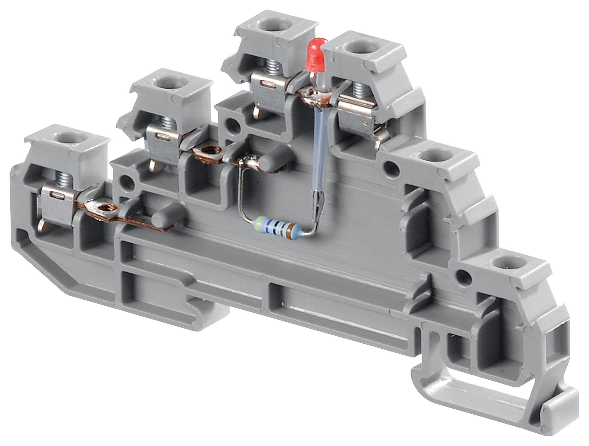 Entrelec TE Connectivity 1Sna115537R0500 Terminal Block, Din Rail, 6Way, 12Awg