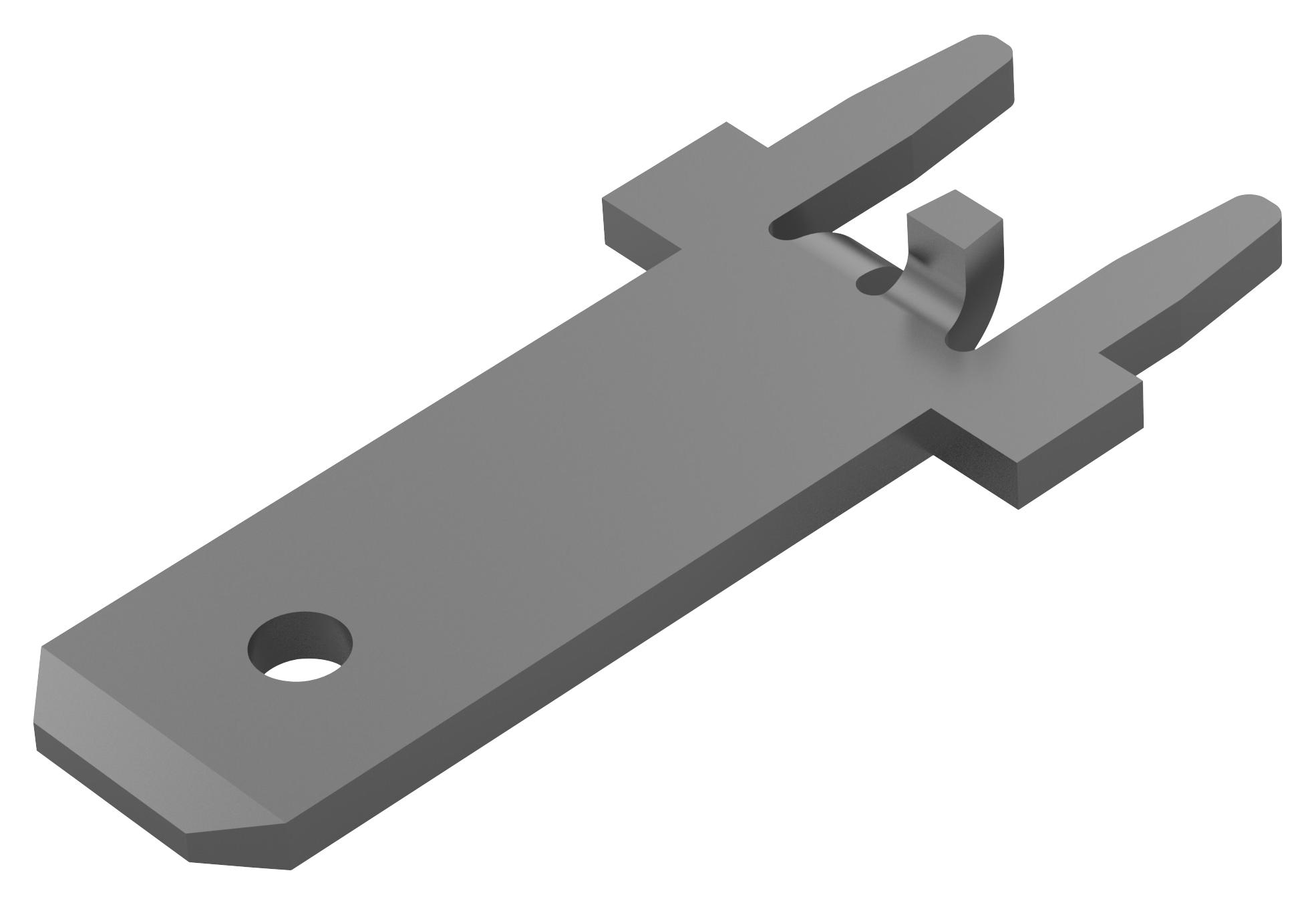 Amp Connectors / Te Connectivity 1217124-1 Pcb Terminal, 4.75mm X 0.81mm, Brass