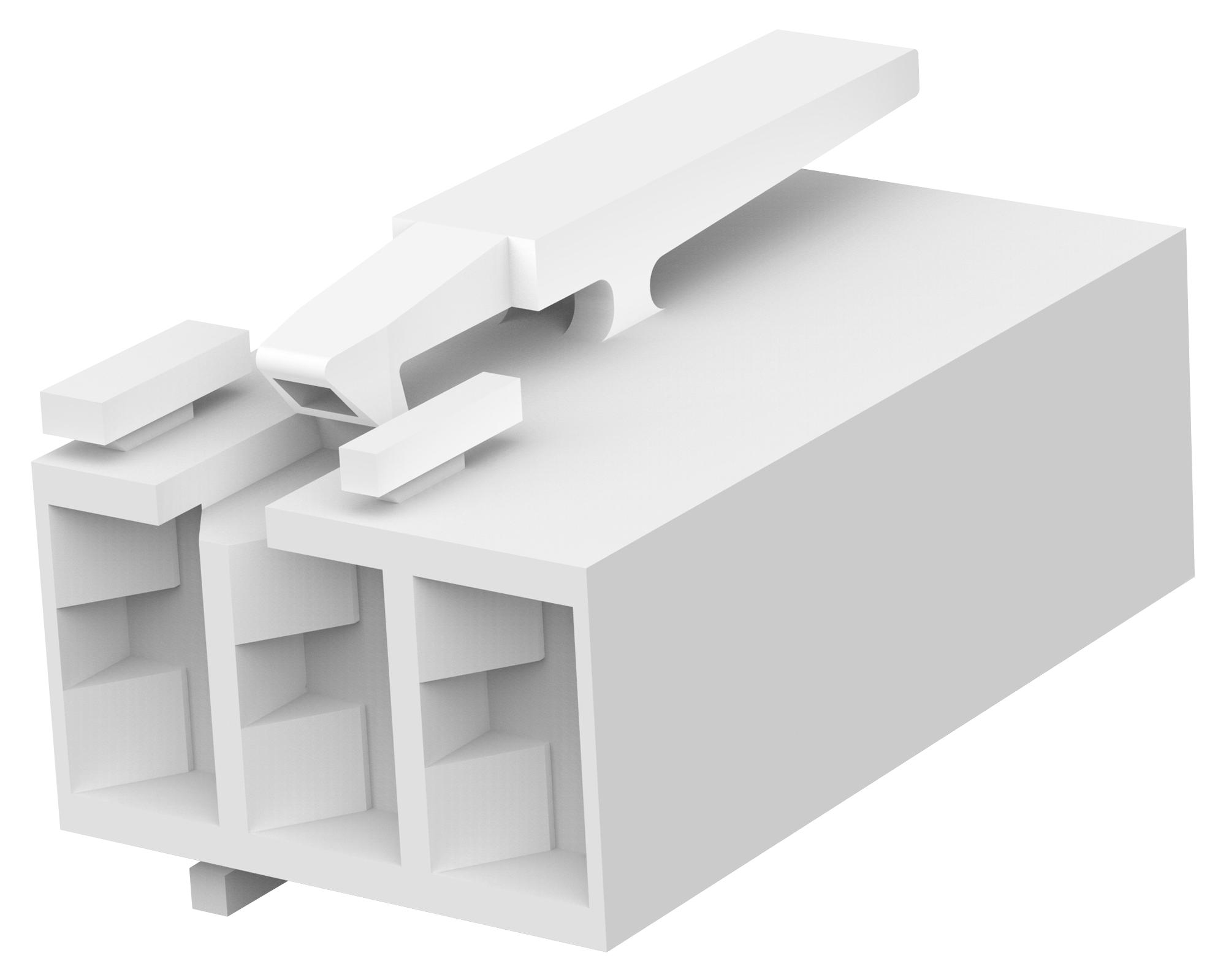 Amp Connectors / Te Connectivity 2-1241961-7 Connector Housing, Rcpt, 3Pos, 5mm