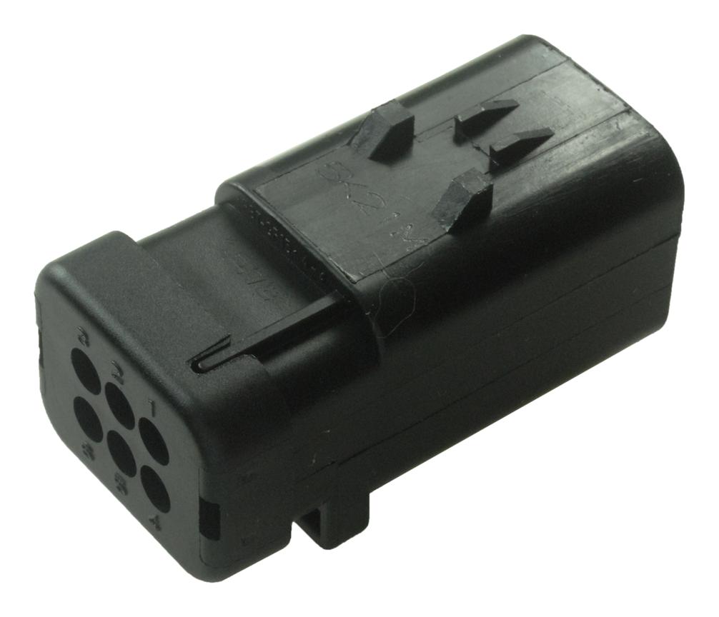 Te Connectivity 776434-2 Connector Housing, Rcpt, 6Pos, 4.5mm