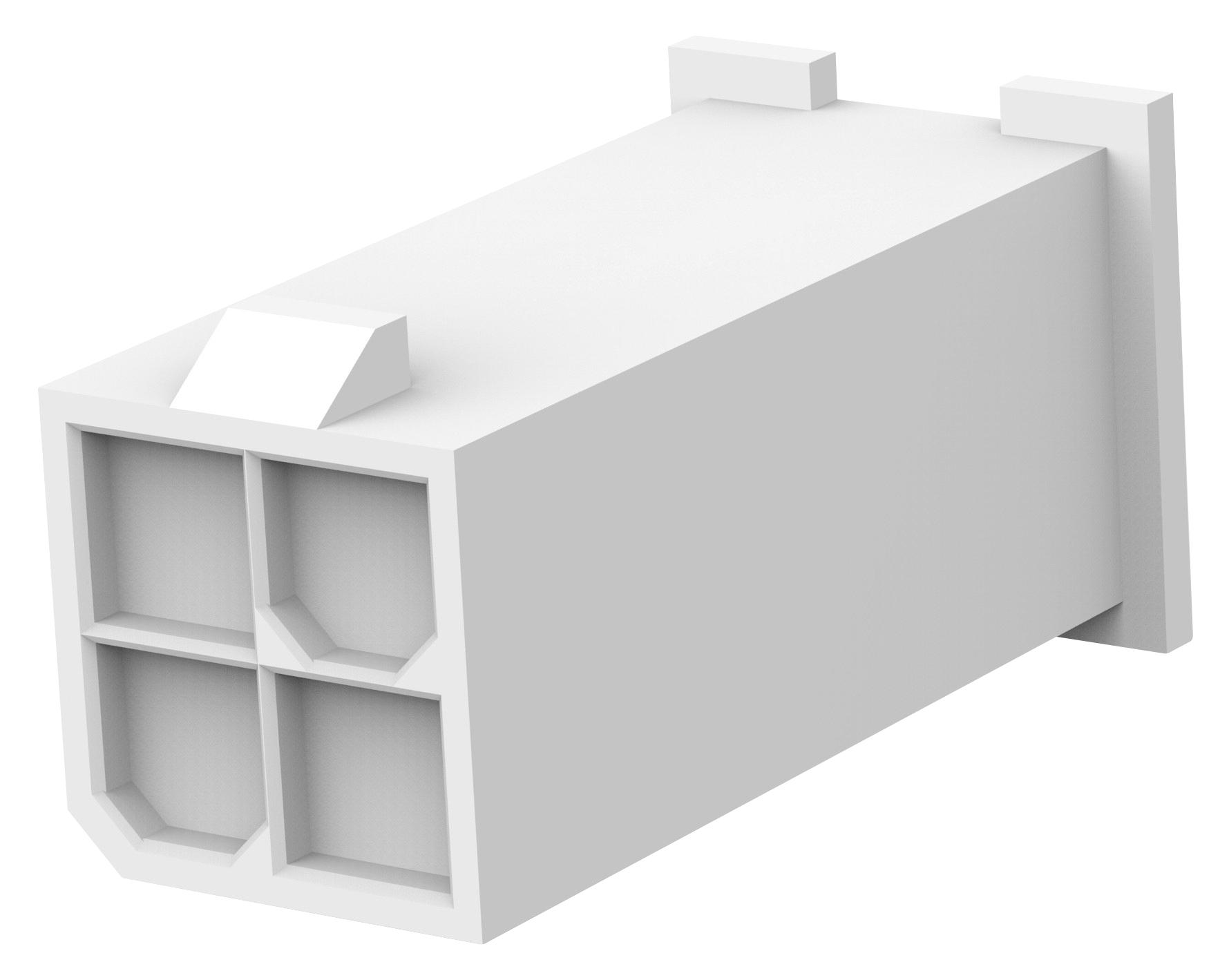 Te Connectivity 1969612-4 Connector Housing, Plug, 4Pos, 4.2mm