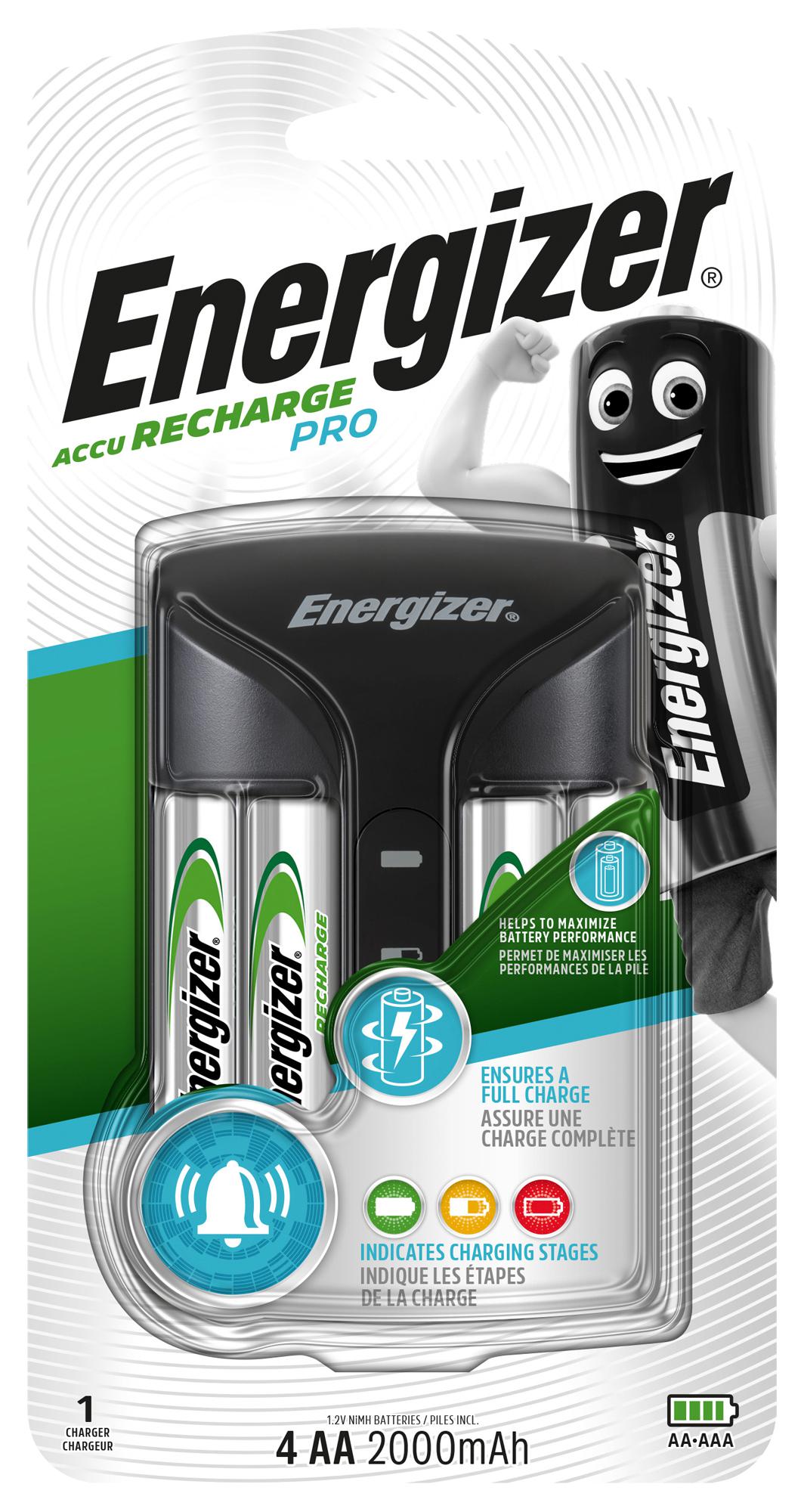 Energizer E300835600 Battery Charger, 4X Aa / Aaa, 240Vac