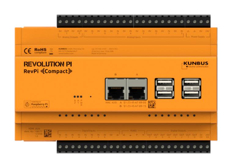 Kunbus Pr100272 Revpi Compact Controller, 1Gb, 4 Core