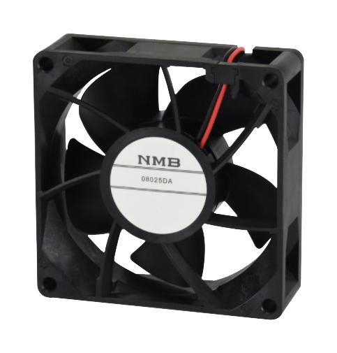 Nmb Technologies 08025Da-12P-Aa-00 Dc Axial Fan, Ball, 73Cfm, 0.49A, 12V