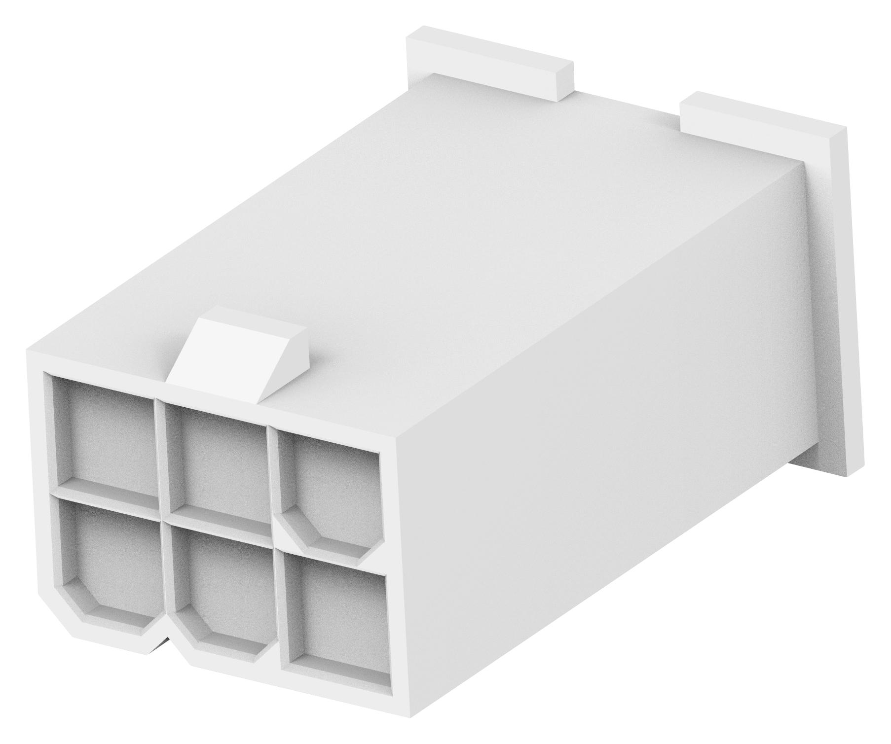 Te Connectivity 2296206-6 Rectangular Housing, Plug, 6Pos, 4.2mm