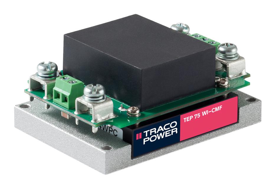 TRACO Power Tep 75-4812Wi-Cmf Dc-Dc Converter, 12V, 6.3A