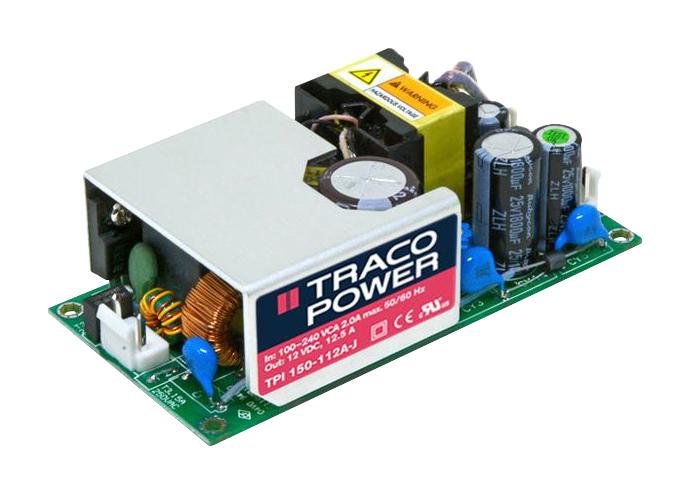 TRACO Power Tpi 150-112A-J Power Supply, Ac-Dc, 12V, 8.34A