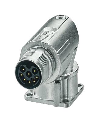 Phoenix Contact 1628527 Circular Connector, R/a Rcpt, 8Pos, Crimp