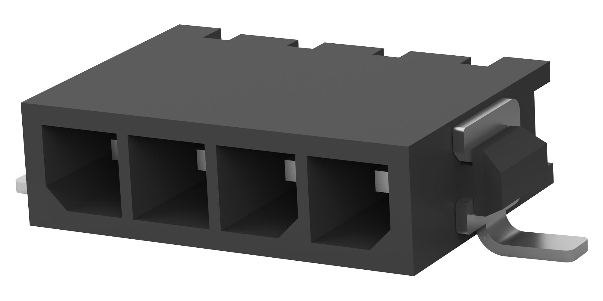 Amp Connectors / Te Connectivity 2029030-4 Conn, R/a Header, 4Pos, 1Row, 3mm