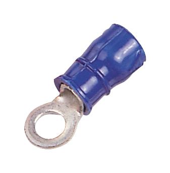 Amp Connectors / Te Connectivity 34157 Terminal, Ring Tongue, #4, 14Awg, Blue