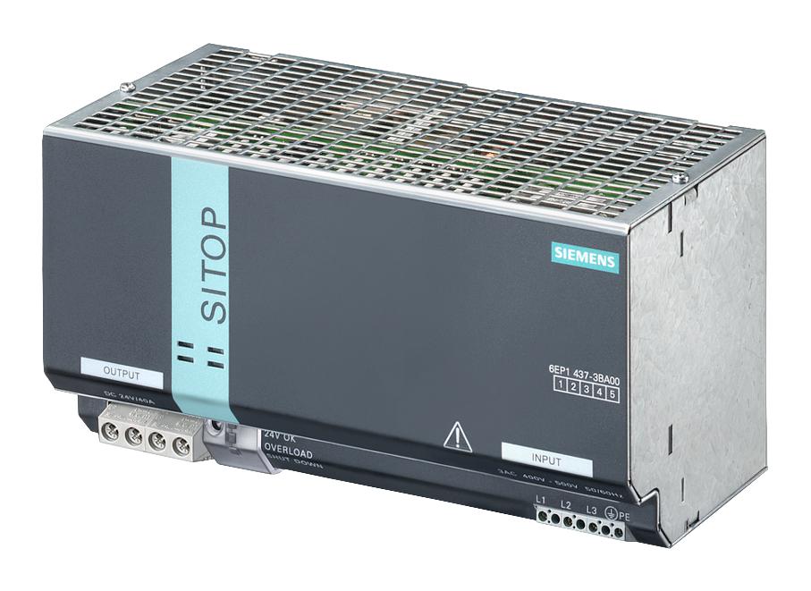 Siemens 6Ep1437-3Ba00. Power Supply, Din-Rail, 24V, 40A, 960W