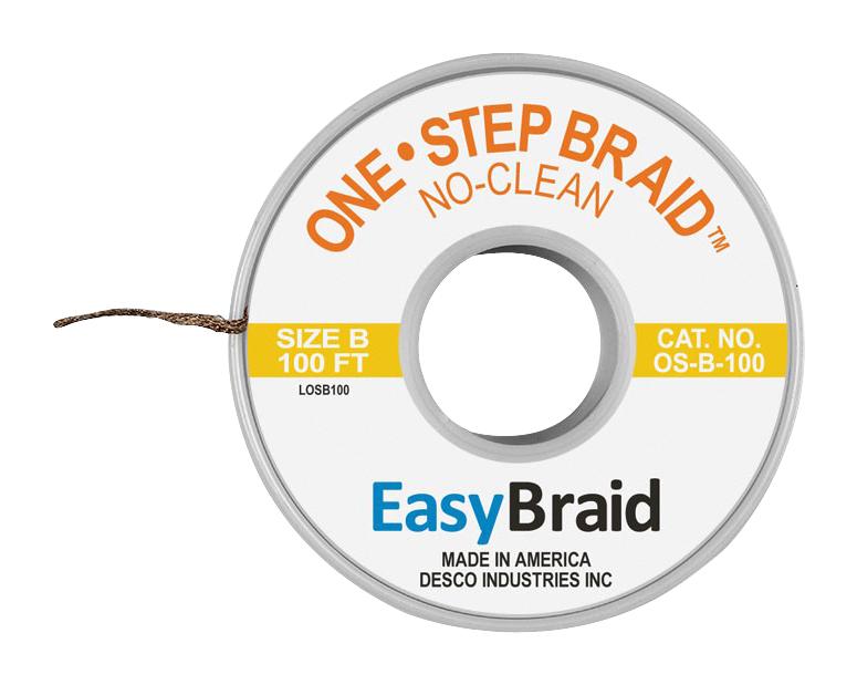 Menda Os-B-100 Desoldering Braid, 100Ft X 0.05