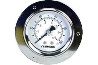 Omega Pgm-63L-600Psi/40Bar Pressure Gauges, 600Psi, 1/4mnpt