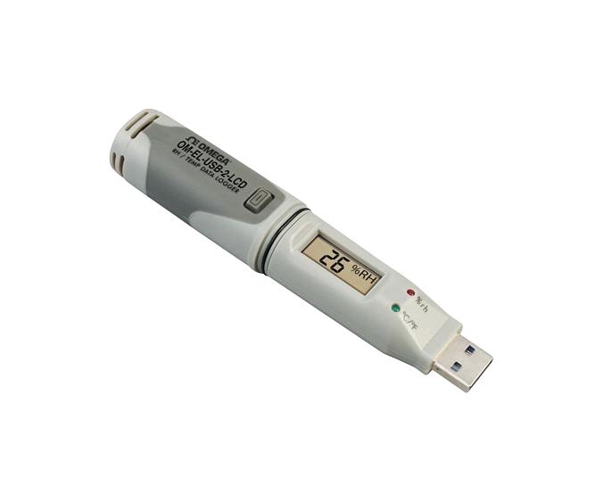 Omega Om-El-Usb-2-Lcd-Plus Data Logger, Temp, Humidity, Dew Point