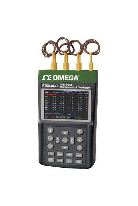 Omega Rdxl8 Data Logger, Temperature