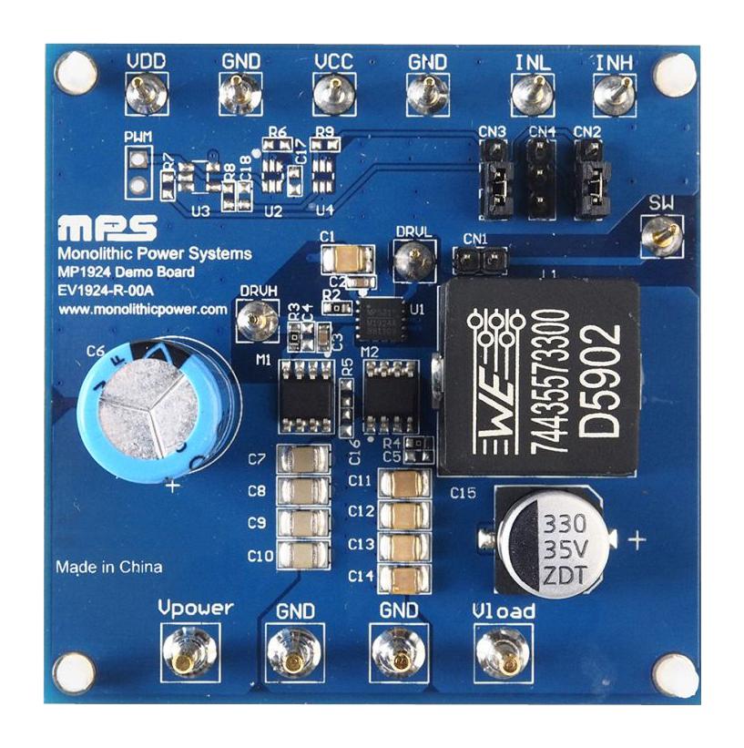 Monolithic Power Systems (Mps) Ev1924-R-00A Eval Board, Half-Bridge Gate Driver